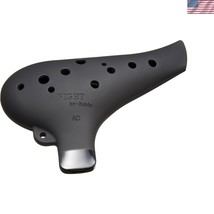 Durable Alto C Ocarina in Contemporary Black Finish - Lightweight Design - $50.50