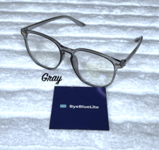 Retro Blue Light Glasses Gray Color Bluelight Blocking by ByeBlueLite! - $11.99