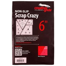 Creative Grids Scrap Crazy 6 Templates Quilt Ruler 4pc Set - CGRMT6 - £46.34 GBP