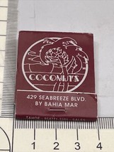 Matchbook Cover  Coconuts Waterfront Dining restaurant By Bahia Mar gmg Unstruck - £9.24 GBP