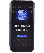 ESUPPORT Car Blue LED Off Road Light Rocker Toggle Switch ON OFF 12V 20A... - $19.79