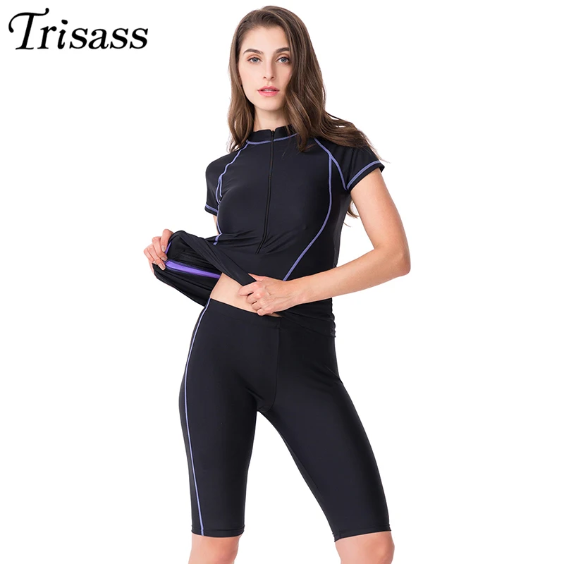 Sporting TrisA 2021 New Two Piece Skirt Swimsuit For Women Sportings Surf Suit T - £50.35 GBP