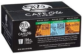 HEB Cafe Ole 54 count Decaf Variety Pack (Texas Pecan, Houston Blend, Ta... - £100.89 GBP