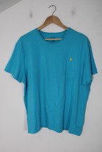 Polo Ralph Lauren XL Bright Blue Short Sleeve Cotton T-Shirt Flaws - £12.51 GBP
