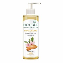 Biotique Almond Oil Ultra Rich Body Wash, Botanical Extracts, 200ml - £14.07 GBP