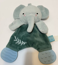 Manhattan Toy Company Baby Plush Elephant Crinkle Teether Security 9.25 inches - $13.59