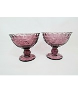 Vintage Glass Footed Candy Dish, Ice Cream Pedestal Compote Bowl Scallop... - $39.60