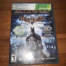 Xbox 360 : Batman Arkham City Goty Platinum 3D !! Complete w/Manual &amp; Glasses ! - £4.74 GBP