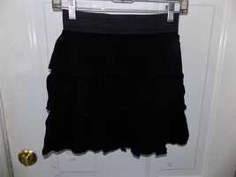 Amy&#39;s Closet Black Tiered Skirt Size L (14) Girl&#39;s EUC - £13.64 GBP