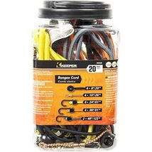 Keeper - Assorted Bungee Cords In Multiple Colors, 20 Pack - 8”, 10”, 24... - $36.16