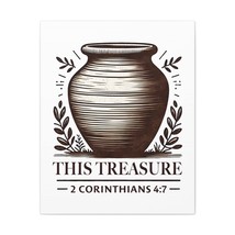  2 Corinthians 4:7 This Treasure Bible Verse Canvas Christian Wa - £56.76 GBP+