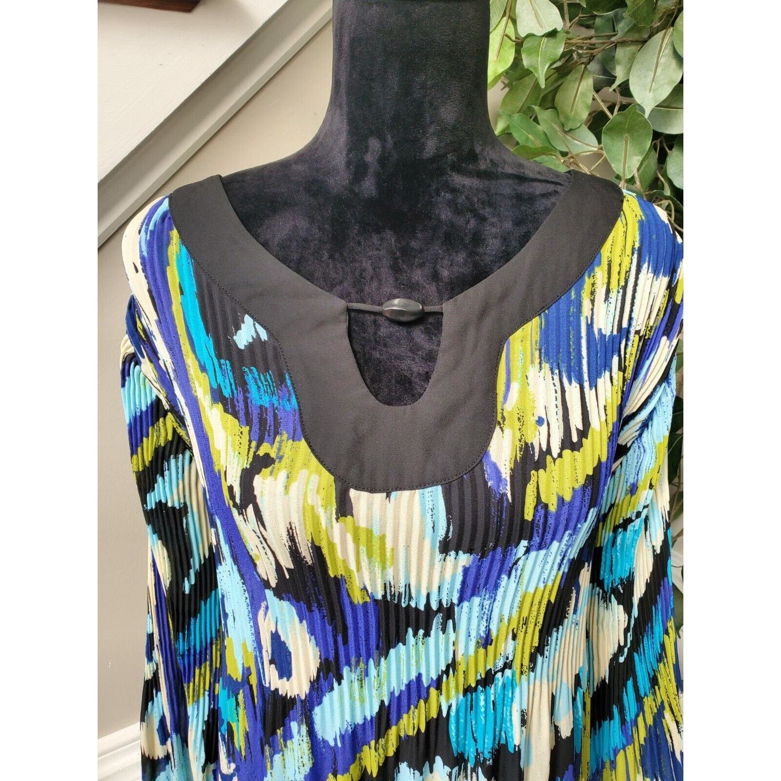 Cato Women's Multicolor Polyester Round Neck Long Sleeve Pullover Blouse 18/20W Item image 3
