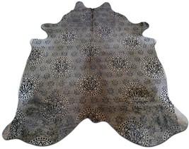 Illuminati Cowhide Rug Size: 7 X 6 ft Illuminati Symbols Silk Screen Rug E-457 - £163.65 GBP