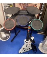 XBOX 360 Guitar Hero World Tour Band Bundle Wireless Drum Kit &amp; Guitar - $300.00