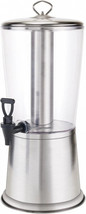 Winco 2 Gallon Beverage Dispenser with Stand and Ice Core, Stainless Steel - $912.04 MXN
