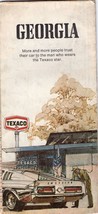 Vintage Texaco Georgia Travel Map 1971 Rand-McNally - £11.67 GBP