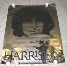 George Harrison Poster Vintage Photo On Silver Foil - $249.99