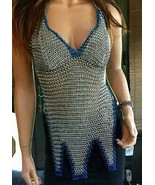 Aluminium chainmail bra 10 mm butted hot sexy girl groth medieval X-MAS ... - £63.51 GBP