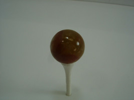 Vintage Marble Unknown Akro? Brown Red White Swirl 7/8 inch .903 inch Shooter - $17.39