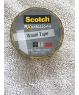 3M Scotch Expressions Decorative Washi Tape .59IN x 393IN(10.9YD) Yellow... - £3.89 GBP