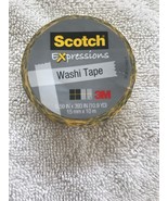3M Scotch Expressions Decorative Washi Tape .59IN x 393IN(10.9YD) Yellow... - $6.74 CAD
