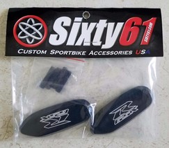 Suzuki GSXR 750 Mirror Block Offs 2006-2022 2023 2024 2025 Base Plate Black Caps - $27.99