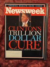 NEWSWEEK October 4 1993 Bill Clinton Health Care Reform - £6.80 GBP