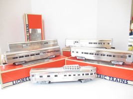 LIONEL 19109-19113 SANTA FE FIVE CAR ALUMINUM PASSENGER SET- LN - A1B - $337.73