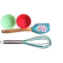 Pioneer Woman ~ 10-Piece ~ Utensil Set ~ 1-Whisk ~ 1-Spatula ~ 8-Cupcake... - $28.10 CAD