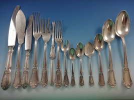 French Henin & Cie 950 Sterling Silver Flatware Set 12 Service France 165 Pcs - £14,240.96 GBP