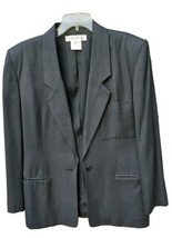 Jones New York  Women&#39;s Formal Blazer Button Black Office Attire Jacket Size  8 - £22.51 GBP