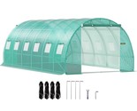 VEVOR Walk-in Tunnel Greenhouse, 20 x 10 x 7 ft Portable Plant Hot House... - £166.59 GBP