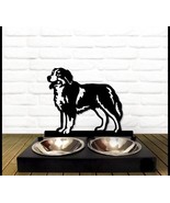 Custom Dog Bowl Stand: Personalized Pet Bowl Holder for Bernese Mountain... - $143.60 CAD