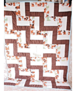 Vintage Handmade 55 in X 39 in Horses And Bible Verses Quilt - £31.84 GBP