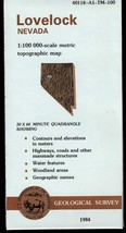 USGS Metric Topographic: Lovelock, Nevada 1984 Topo Map - £6.83 GBP