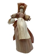 Vintage Handmade Corn Husk Doll 9&quot; - $20.89