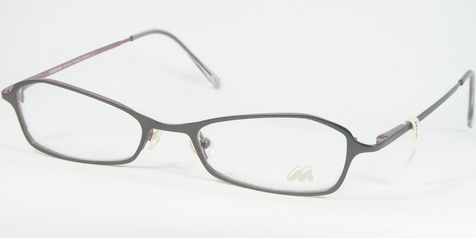 Vintage Meitzner LEVOCA 5243 Glitzer Silber-Grau/Lila Brille 49-17-140mm - $76.23