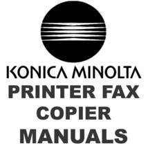 MINOLTA Copier Printer Fax SERVICE Illustrated Parts Options MANUALS man... - £10.18 GBP