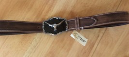 Western Men’s  Full Grain Cowhide Leather Jean Belt, 1-1/2&quot; Wide ..Free Shipping - £26.06 GBP
