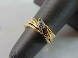 Womens Vintage Estate 14k Gold Diamond Ring 4.8g E2828 - £561.16 GBP