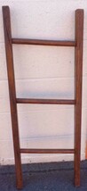 Vintage Solid Wood Decorative Ladder – Fair Condition – Old Decorative Piece - £55.38 GBP