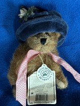 Small Brown Plush Boyd’s Teddy Bear Carly Bearworth Jointed Stuffed Animal w Blu - $7.69