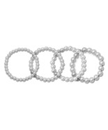 Sterling Silver Bracelets for Women Beaded 7 inch Stackable Ball Bead Br... - $102.66 CAD+