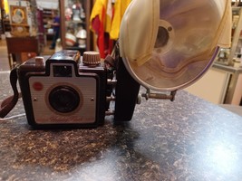 Vintage 1950&#39;s Kodak Brownie Holiday Flash Camera w/Strap Restoration - £18.48 GBP