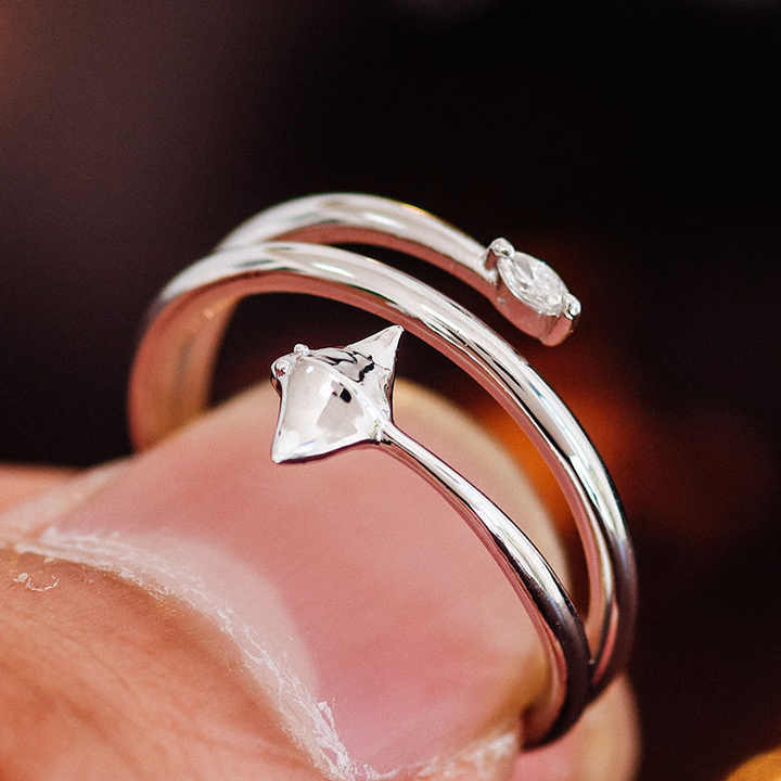 Marquise Moissanite Engagement Ring 925 Silver Solitaire Unique Engagement Ring Item image 5
