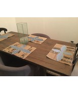 Recycled/Upcycled Denim Jeans/Coffee Beans Bag Placemats - £23.35 GBP