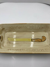 Vintage 1960&#39;s Los Angeles Potteries French Bread Loaf Bowl Tray #325 Calif. USA - £23.32 GBP