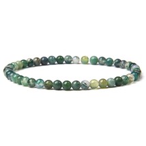 4mm Mini Energy Charm Bracelet Natural Stone Beads Yoga Healing Bracelet Jewelry - £14.18 GBP