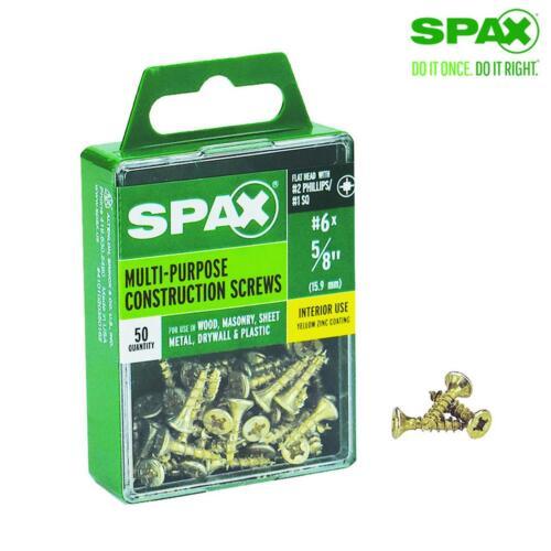 SCRW SPAX FH6X5/8YLWBX50 - $18.00