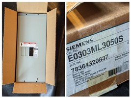 Siemens E0303ML3100S 100A Amp 120 240V 3PH 3W Circuit Breaker Enclosure NEW - $3,883.04 MXN